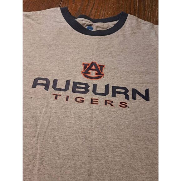 NCAA Auburn Tigers Men’s Large Gray Blue Orange Short Sleeve Crew Neck T-Shirt - Picture 2 of 3